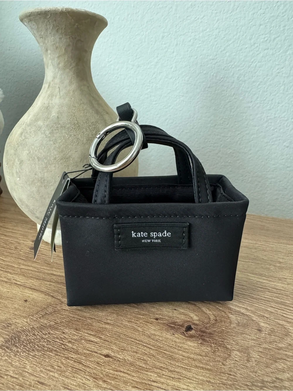 Kate Spade Charmed Nano Tote Bag Charm Keyring Mini NWT Accessory Designer Chic